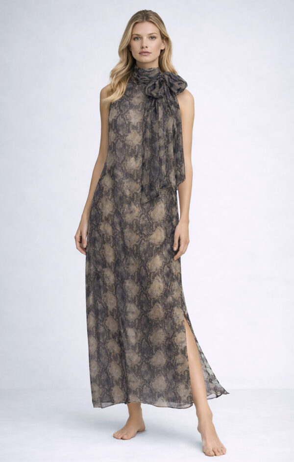 Kleid mit Schluppe (Schlange)