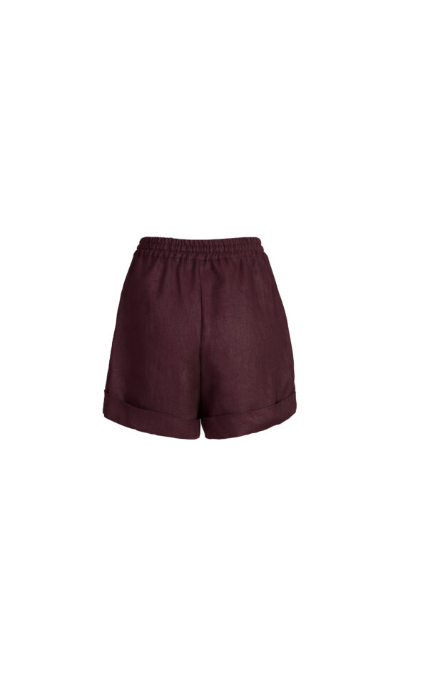 Shorts, burgundy