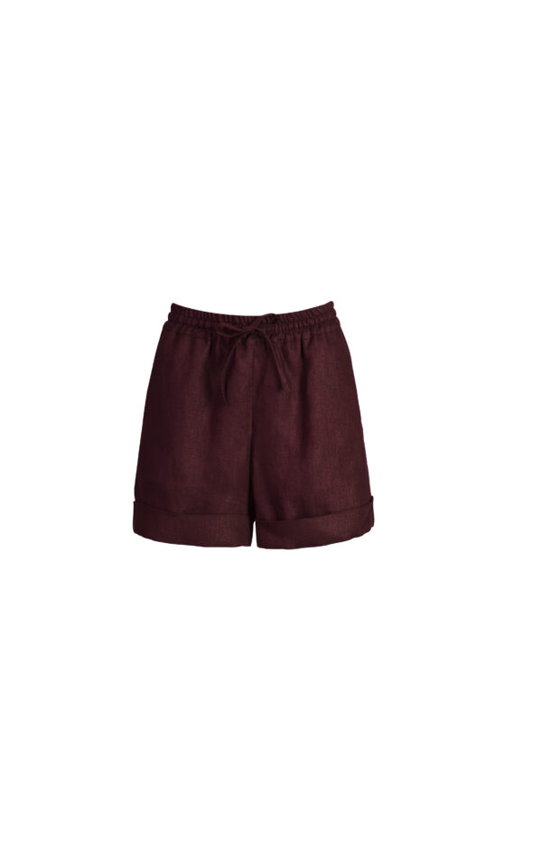 Shorts, burgundy