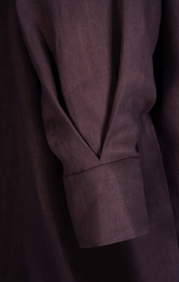 MyMorning-skirt-top-linen-burgundy-detail-1