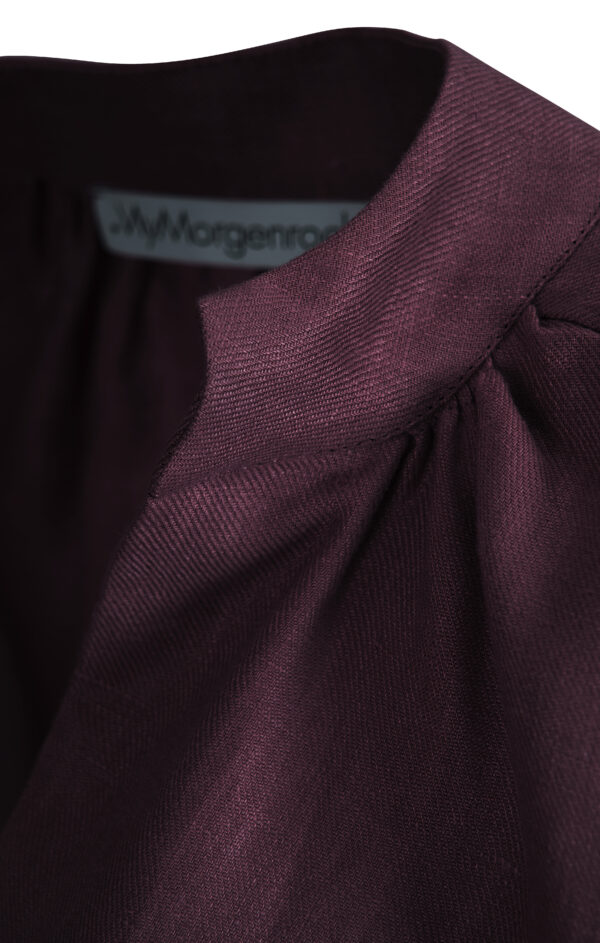 MyMorning-Skirt-Top-Linen-Burgundy-Detail-2