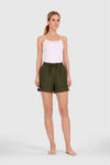 MyMorgenrock-Shorts-Leinen-Damen-Moos-vorn